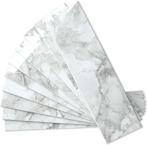 Piece polished white marble - polished,