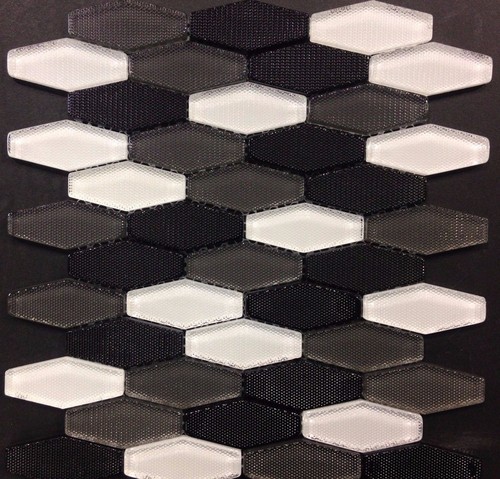 Carbon blend hex - white, grey